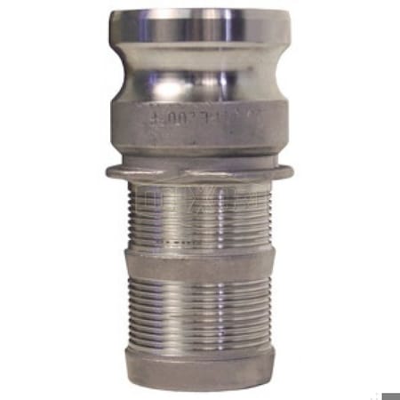 Dixon Boss-Lock Type E Cam and Groove Adapter, 2 in, Male Adapter x Hose Shank, 316 SS, Domestic RE200PF
